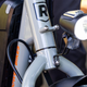 A photo of the light on the front of the RadTrike.